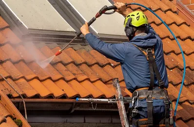 Démoussage et hydrofuge de toiture à Sommant